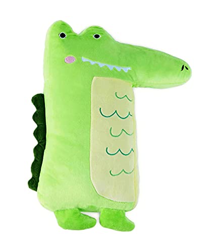 Car Seat Belt Pillow for Kids, Cute Car Strap Belt Neck Support Pillow, Adjustable Pillow Pad for Vehicle Safety Belt, Naughty Crocodile