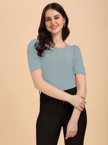 Image of Wedani Women's Solid Regular Fit Blouse