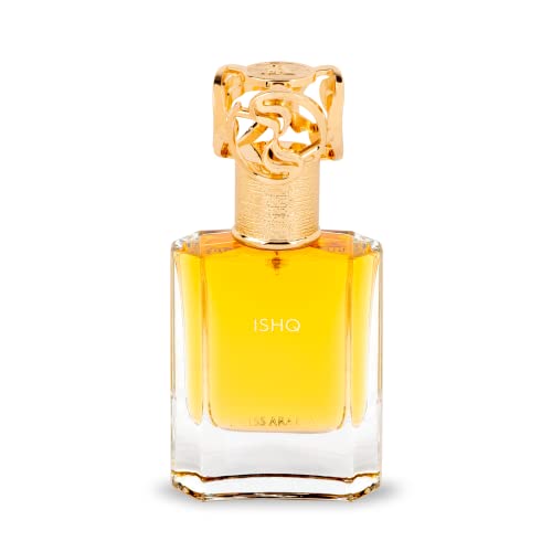 ISHQ, Eau de Perfume 50mL | Oriental Spicy, Woody Fragrance for Men and Women | Sultry Black pepper and Cardamom, | Premium Unisex Parfum by Artisan Swiss Arabian Oud | Intense Cologne/Toilette Spray