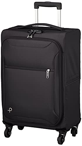 スーツケース 軽量ソフトキャリー サイレントキャスター搭載 機内持ち込み可 約1~2泊向け 1.5kg 29L 日本製 エセリアTR 12943 48 cm ブラック