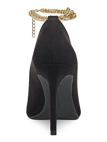 I.N.C. International Concepts INC Womens Black Sadelle Pointed Toe Stiletto Buckle Dress Pumps Shoes 5.5 M2