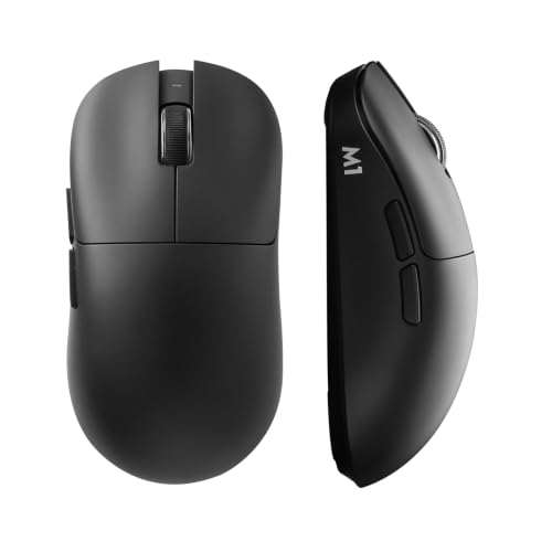 Image of YUNZII M1 Wireless Gaming Mouse, Tri-Mode 2.4G /BT /Wired Gaming Mouse, PAW3311 Sensor 10000 DPI Rechargeable Wireless Mouse with 5 Programmable Buttons, Customizable via Software for Win & Mac (Black)