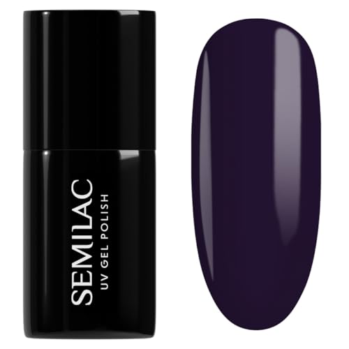 Semilac Esmalte Semipermanente UV 100 Black Purple 7ml