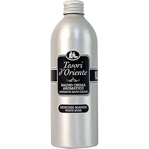 Tesori d’Oriente Bubble Bath for Women, Foaming Bath, Bath Bubbles for Women Relaxing, Luxurious Body Wash for Women & Skin Care - 500 Ml-16.91 us Fl Oz- [Italian Import ]-(White Musk) Cover