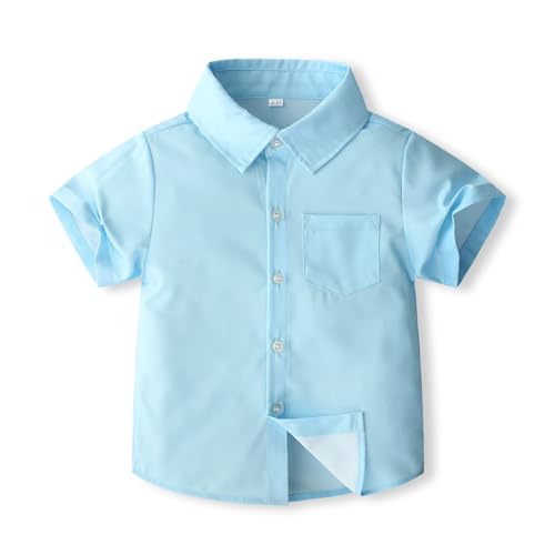 Boys Outfits Set Short Sleeve Shirt and Suspenders Ideal for Stage Performances and Children's Day Celebrations2