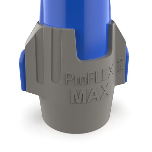 Image of Ideal Electrical Twister Proflex MAX (30-348) Blue /Gray Wire Connector, Box of 25 - Smooth Twist-On Wire Nuts for Wiring 3-Way Switches, GFCI Outlets, and More