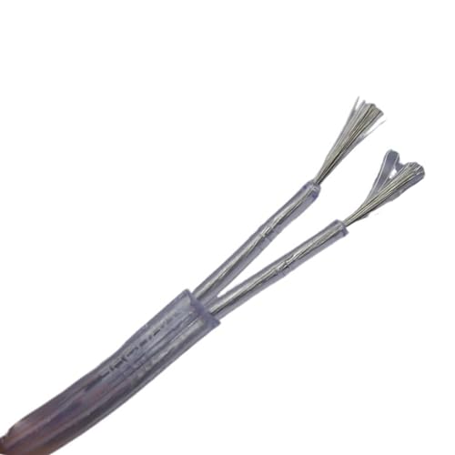 ELLANA Cable Flexible Pendant Light Lamps Line 2 x 0.75mm Square Transparent Lamp Switch Wire Double Insulation Copper Conductor Electrical Cable 5 Meters Extension Connector (Size : 20m)