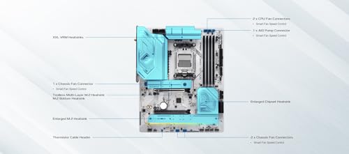 Image of ASRock X870 Steel Legend WiFi 7 AMD Ryzen Socket AM5 ATX Motherboard DDR5 DIMMs 8000 MHz 256 GB SATA3 6.0 Gb /s USB4 M.2