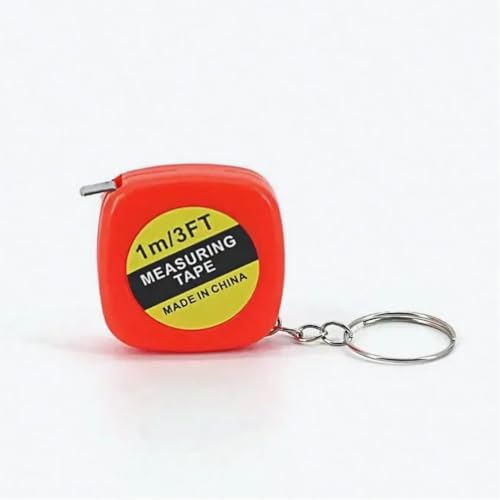 PARENCE.- Set mit 4 Mini-Maßbändern Maße 1m, 3FT Couturier, Schneider/kleines Petanque-Meter (1 Meter) Flexibles Taschenformat - zufällige Farbe - 4 Stück