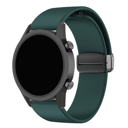 TRIPLE RIVER・For Polar Watch スマートウォッチ バンド ベルト Vantage M3 / V3 シリコン バンド幅 22mm(ダークグリーン)