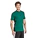 adidas Men's Essentials 3-Stripes Sportswear T-Shirt, Collegiate Green/Black, Large