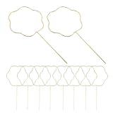 NIYANGLE Marco de Abanico de Metal Estilo Antiguo Chino, 10 Unidades Grandes en Forma de Flor de Ciruelo, Kit para Hacer Abanicos de Mano para Decoración de Fiestas y Complementos de Hanfu