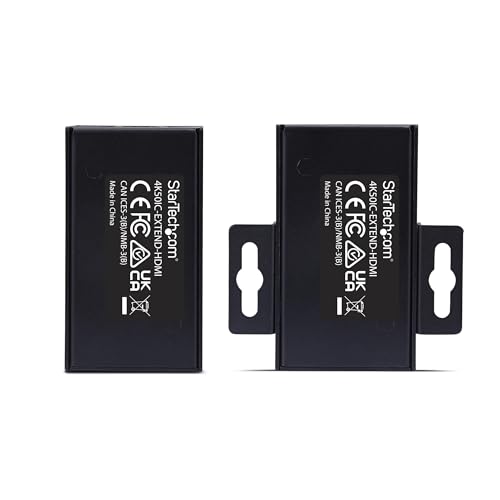 Image of StarTech.com HDMI Extender Over CAT5e /CAT6, 4K 60Hz, Up to 200ft (60m), Transmitter and Receiver Kit, Power Over Cable