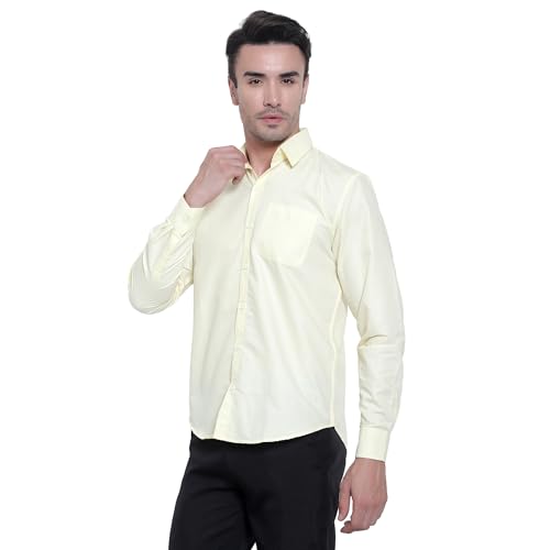 Image of Tee Projekt Premium Plain Cotton Shirt for Men | Cotton Shirt | Casual Shirt | Solid Shirt | Full Sleeves | Formal Shirt