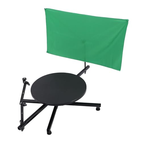 360 Degree Spinner, Professional Photography Turntable, Foldable and Angle Adjustable, Rotating Photo Video Platform for Commercial Video, Food Shooting, Product Photography