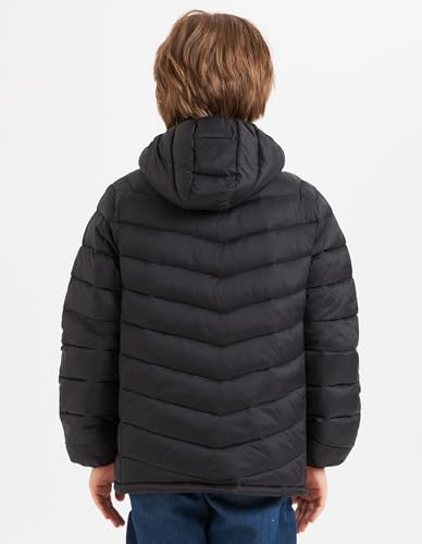Image of Boys Girls Toddlers Lightweight Hooded Puffer Jacket Kids Winter Coat Warm Comfy Outerwear