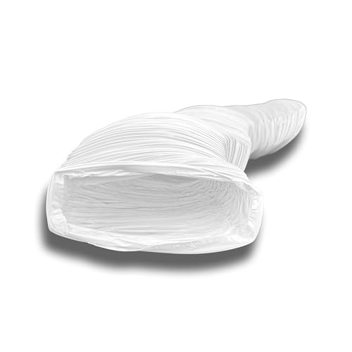 K-TECH-PRO Manguera flexible de PVC, manguera de ventilación plana para sistema de canal plano Serie K-6601 System 125 (220 x 55), longitud de 3 m