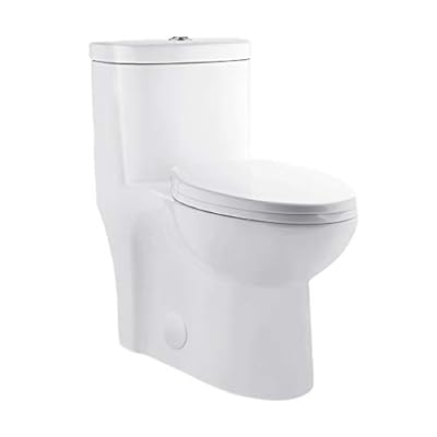 Swiss Madison Well Made Forever SM-1T205 Sublime One Piece Elongated Toilet Dual Flush 0.8/1.28 gpf, Glossy White