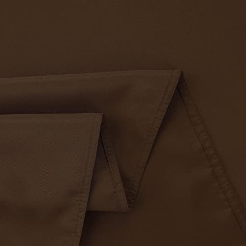 Image of FOLINS&HOME Brown Rectangle Tablecloth 60 x 120 Inch Waterproof Table Cloth