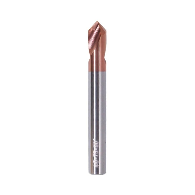 1pcs Carbide Spotting Drill Bit D10-75L Titanium Coated Round Handle Straight Shank Twist Drill Bit for Metalwork CEGQOXSH