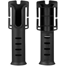 Belt Fishing Rod Holders, 2 Pack Portable Waist Belt Fishing Rod Holder, Adjustable Pole inserter Fishing Rod Accessories for Surf Kayak Outdoor Fishing Black