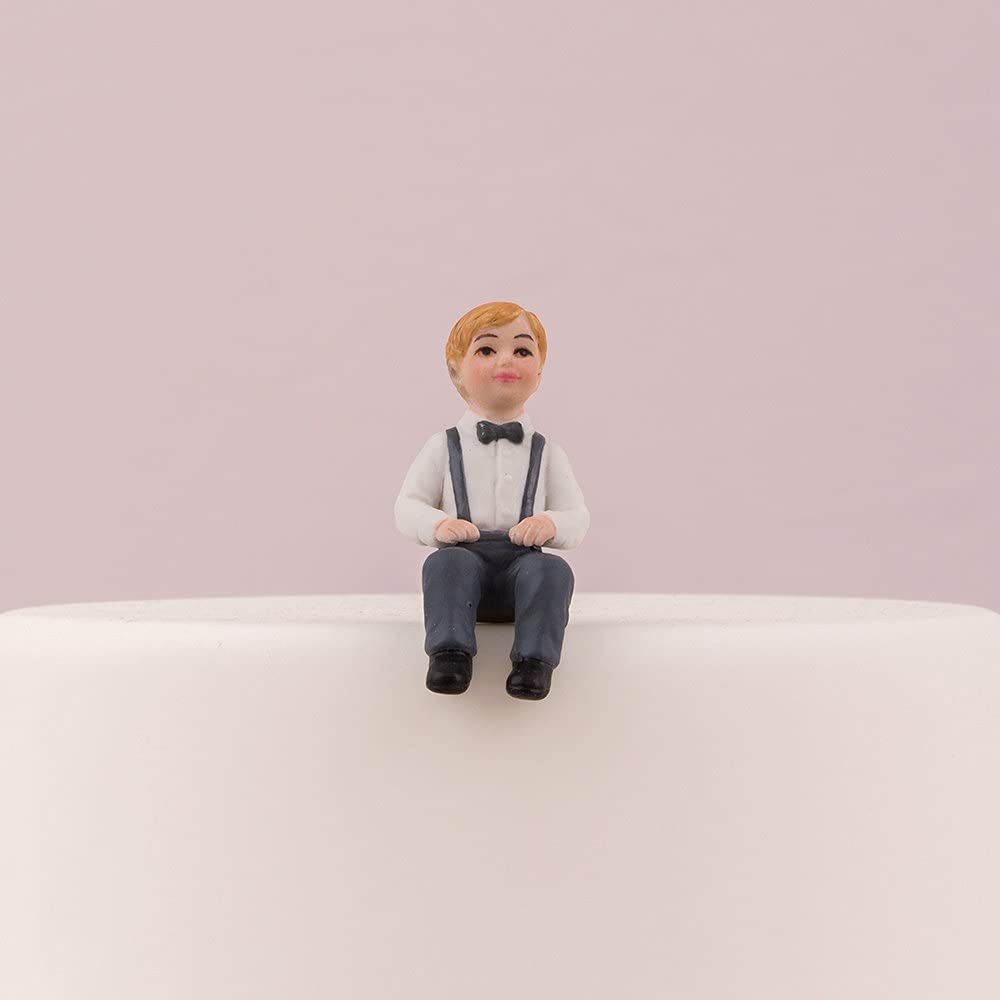 Weddingstar Inc. Tout-Petit garçon Porcelaine Figurine pour gâteau de Mariage