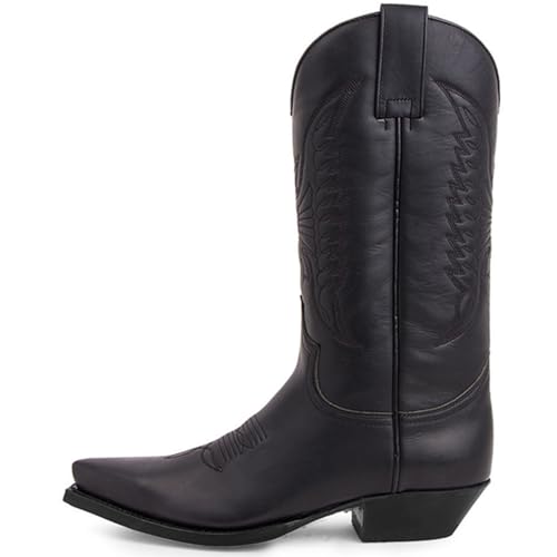 Classic Cowboy Boots for Men Footwear Pointed Toe Traditional Durable Embroidery Outdoor Western Boots4