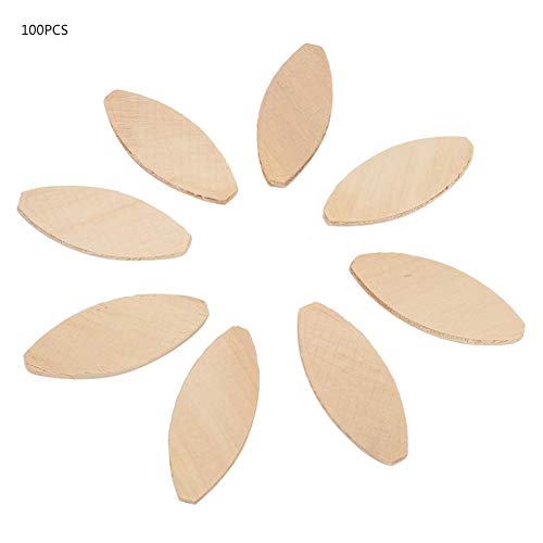 100Pcs Wood Joining Biscuits Wood Board Docking Tool Joiner Accessories 0# 10# 20#(20#) #TOP1