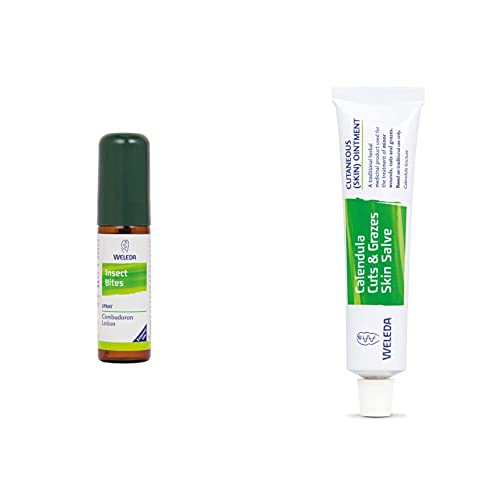 Weleda Insect Bites Spray & Calendula Cuts & Grazes Skin Salve, 25 g