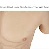 LKYLVEE Combinaison Musculaire en Silicone réaliste Plaque de Poitrine Masculine Faux abdominaux Poitrine pour Le Cosplay,Flesh,50cm #2
