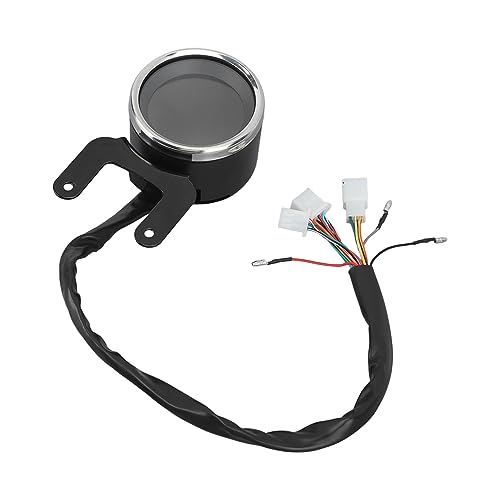 Velocímetro para motocicleta y tacómetro LCD impermeable multifuncional ABS 5