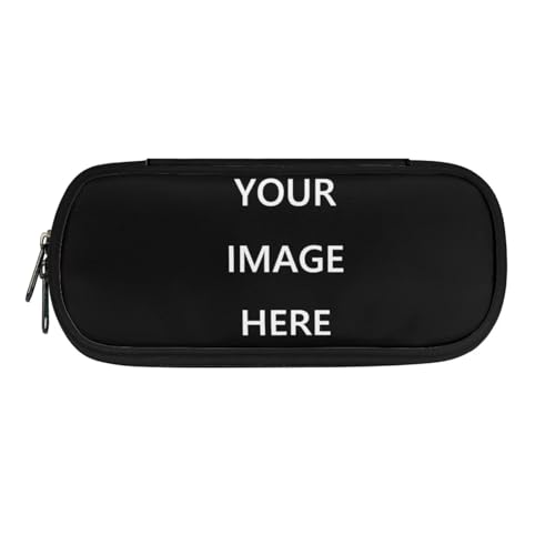 Image of Customized Pencil Case with Name Personalzied Pen Holder Pencil Bag Big Capacity Pen Box Stationery Organizer for Women Men Teen Girls Boys Back to School Gifts