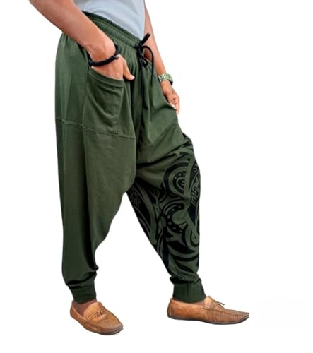 Image of Unisex Harem Pants (Trousers) for Adults (Pack of 2) Multi Colors
