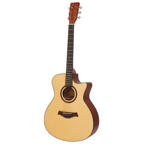 Image of Vault EA25CE Grand Auditorium Shape Electro- Acoustic Guitar with Bubinga Back and Sides - Natural