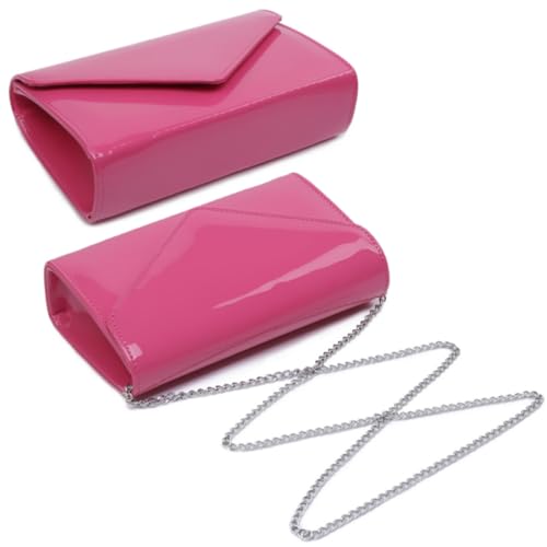 Image of Dasein Women's Vegan Leather Evening Bag Clutch Purse Formal Handbag