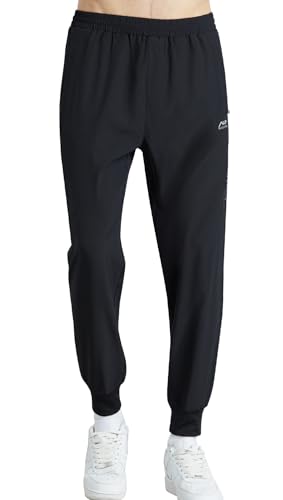 WULFUL Men's Athletic Running Joggers Workout Gym Pants Lightweight Track Casual Pant with Zipper Pockets2