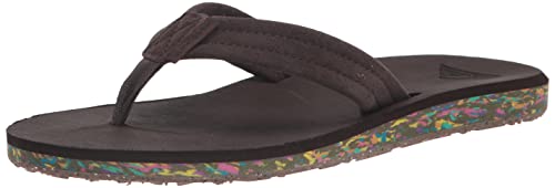 Quiksilver Men's Carver Suede Recycled 3 Point Flip Flop Athletic Sandal