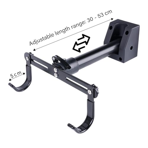 Soporte de bicicleta para pared ajustable con protección antirrayaduras 3