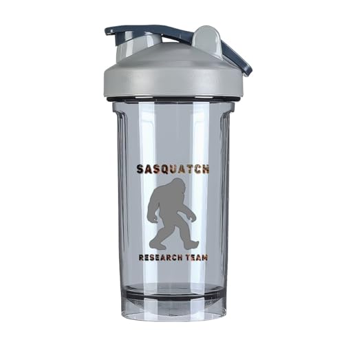 Bigfoot Research 2 18 Ounce Shaker Cup,Fashion Theme Pattern Shaker Bottle Leak-proof Workout Shake Bottles 500ML/18 oz Perfect for Pre Workout