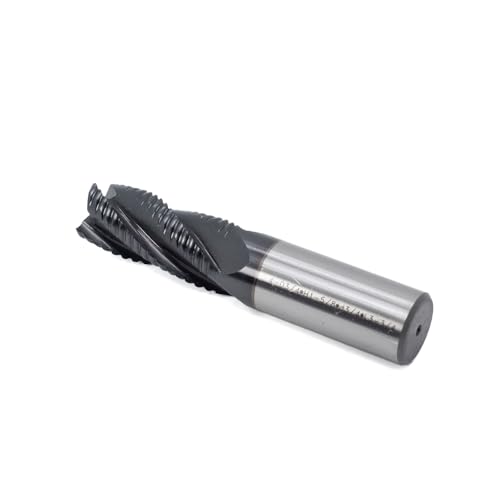 Image of Roughing End Mill JESTUOUS HSS Square Nose 4 Flute Fine Tooth Bit 3 /4 inch Shank Dia.1-5 /8 inch Flute Length for Milling Metal Steels,1 Piece