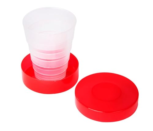 Generico Bicchiere Pieghevole Bicchiere Apri e Chiudi 120ml Bicchiere Pieghevole da Viaggio Bicchiere Portatile Bicchieri Richiudibili Bicchiere Ripiegabile Riutilizzabile per Adulti e Bambini