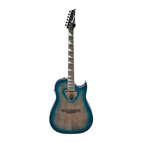 Ibanez Altstar Series ALT50FA Acoustic Electric Guitar Blue Doom Burst