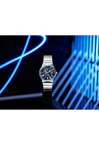 Image of Citizen Men's Eco-Drive Star Wars, Millennium Falcon Black Dial, 3 Hand Silver-Tone Stainless Steel Bracelete Watch (BM7581-59W)