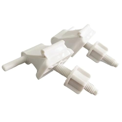 Piezas de repuesto bisagra for tapa inodoro, accesorios baño, Kit ajuste fijación tornillo, pernos plástico for asiento, 2 uds(Color 1)