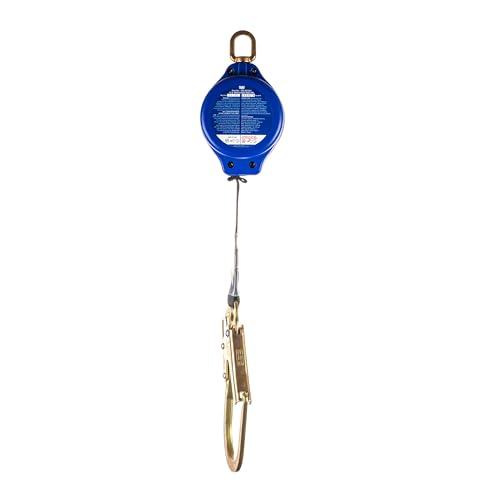 Image of Palmer Safety SRD 11 FT. Self Retracting Lifeline I Lightweight SRL with Construction Web Steel Rebar Hook I OSHA ANSI Industrial Roofing Tool Personal Fall Arrest Protection Safety Yoyo