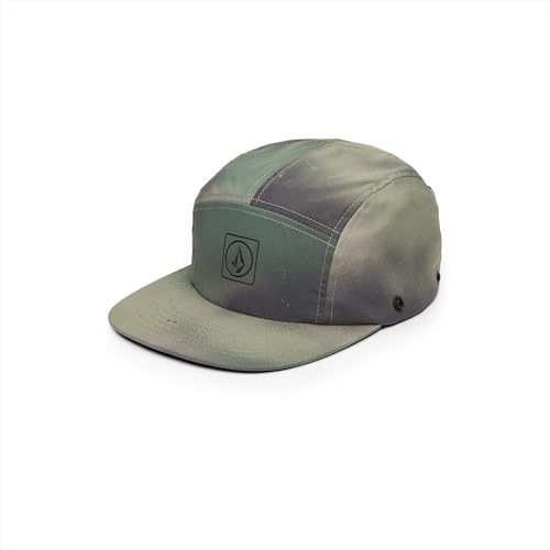 Image of Volcom Men's Snapback Hat - 6-Panel Twill Flat Brim Cap Adjustable Snap Closure