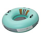 BOTE Inflatable Hangout FLOATube, 4' Lake Float Tube, Springs Raft, MAGNEPod Compatible Pool Toy, River Tube, Family Friendly, Includes Mesh Carry Bag, Classic 1 Pack