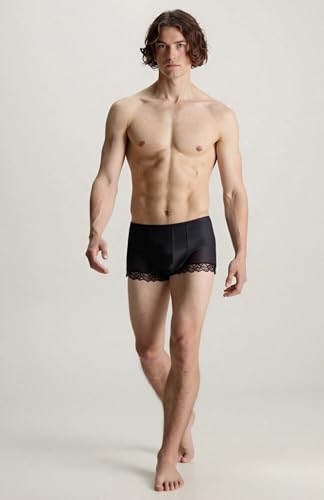 Men's Boxer Briefs Men's Sexy Underwear Silky Lace Underwear for Men Sheer Panties Mens Lingerie Boyshorts 6