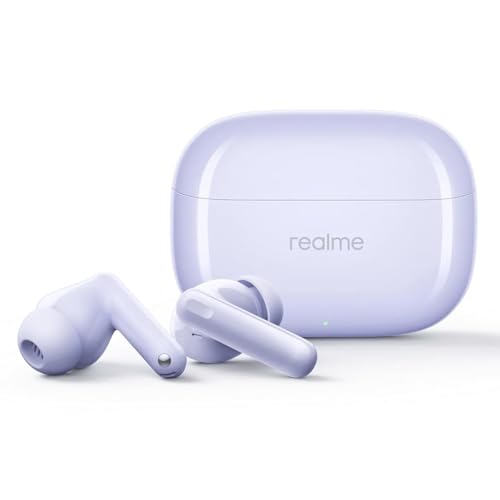 Image of realme Buds T310 True Wireless in-Ear Earbuds with 46dB Hybrid ANC, 360 Spatial Audio, 12.4mm Dynamic Bass Driver, Upto 40Hrs Battery and Fast Charging (Monet Purple)