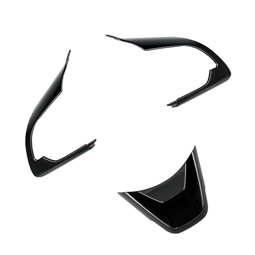 MEKOMEKO スズキ 新型 フロンクス Fronx WDB3S WEB3S 専用 ステアリングパネル ステアリングカバー ハンドルスイッチ カバー ガーニッシュ アクセサリー爪キズ防止 内装パーツ ABS樹脂製 3PCS【ピアノブラック】FRM-FX3